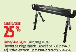 Canadian Tire MAXIMUM Adjustable Sawhorse offer