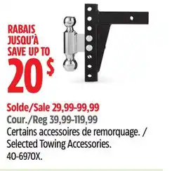 Canadian Tire Selected Towing Accessories offer