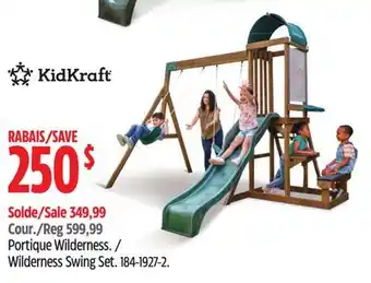 Canadian Tire KidKraft Wilderness Swing Set offer