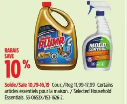 Canadian Tire Liquid-Plumr Selected Household Essentials offer