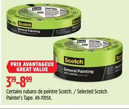 Canadian Tire Scotch Selected Scotch Painter's Tape offer