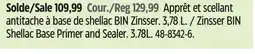 Canadian Tire Zinsser BIN Shellac Base Primer and Sealer. 3.78L offer