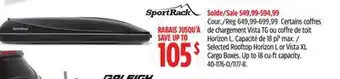 Canadian Tire SportRack Selected Rooftop Horizon L or Vista XL Cargo Boxes offer