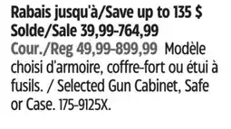 Canadian Tire Selected Gun Cabinet, Safe or Case offer