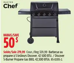 Canadian Tire MASTER Chef Discover 5-Burner Propane Gas BBQ offer