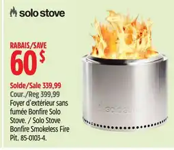 Canadian Tire Solo Stove Bonfire Smokeless Fire Pit offer