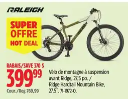 Canadian Tire RALEIGH Ridge Hardtail Mountain Bike offer