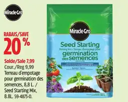 Canadian Tire Miracle-Gro Seed Starting Mix offer