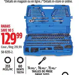 Canadian Tire Mastercraft General Use Socket sets offer