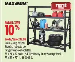 Canadian Tire Maximum 4-Tier Heavy-Duty Storage Rack offer