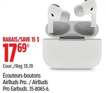 Canadian Tire AirBuds Pro Earbuds offer