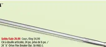 Canadian Tire MAXIMUM 24˝ 1⁄2˝-Drive Flex Breaker Bar offer