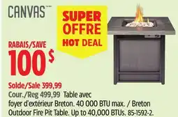 Canadian Tire Canvas Breton Outdoor Fire Pit Table offer