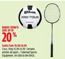 Canadian Tire Selected Sports Equipment offer