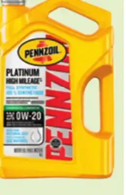 Canadian Tire Pennzoil Platinum High Mileage Synthetic Motor Oil offer