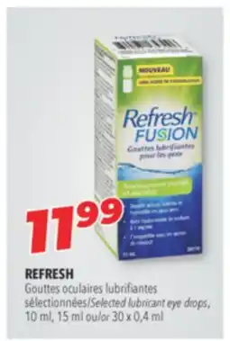 Familiprix REFRESH, Selected lubricant eye drops, 10 ml, 15 ml ou/or 30 x 0,4 ml offer