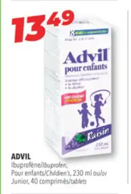 Familiprix Children's Advil ages 2-12 ibuprofen oral suspension grape 230ml offer