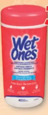 Familiprix WET ONES, Hand and face wipes, 40 units offer