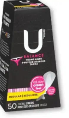 Familiprix U by KOTEX liners or pads offer