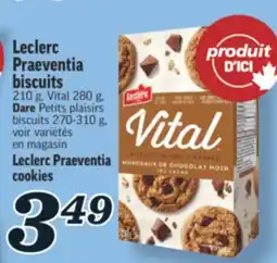 Marché Richelieu LECLERC PRAEVENTIA BISCUITS | LECLERC PRAEVENTIA COOKIES offer