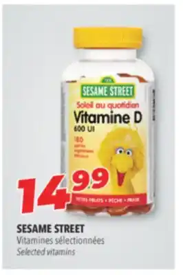 Familiprix SESAME STREET, Vitamines Selected vitamins offer