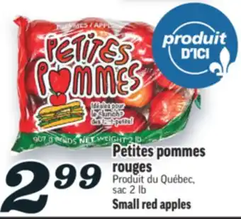 Marché Richelieu Petites pommes rouges | Small red apples offer