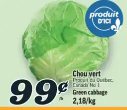 Marché Richelieu CHOU VERT | GREEN CABBAGE offer