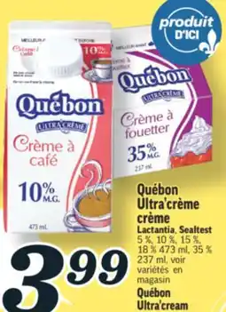 Marché Richelieu Québon Ultra'crème crème | Québon Ultra'cream cream offer