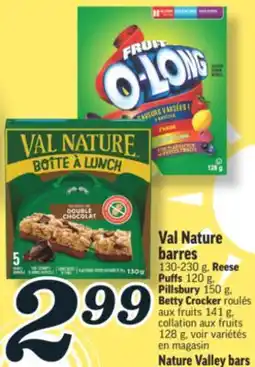 Marché Richelieu Val Nature barres | Nature Valley bars offer