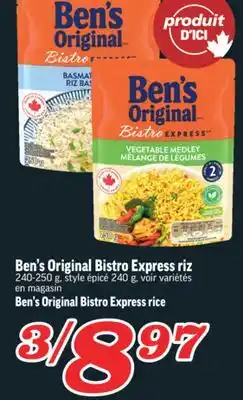 Marché Richelieu BEN'S ORIGINAL BISTRO EXPRESS RIZ | BEN'S ORIGINAL BISTRO EXPRESS RICE offer