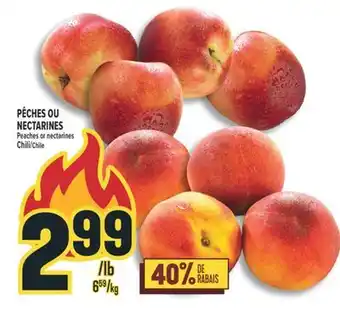 Marché Adonis PÊCHES OU NECTARINES | PEACHES OR NECTARINES offer