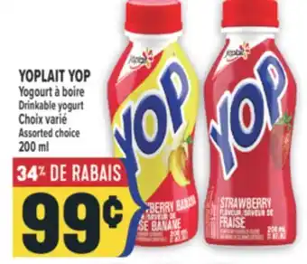 Marché Adonis YOPLAIT YOP Yogourt à boire | Drinkable yogurt offer