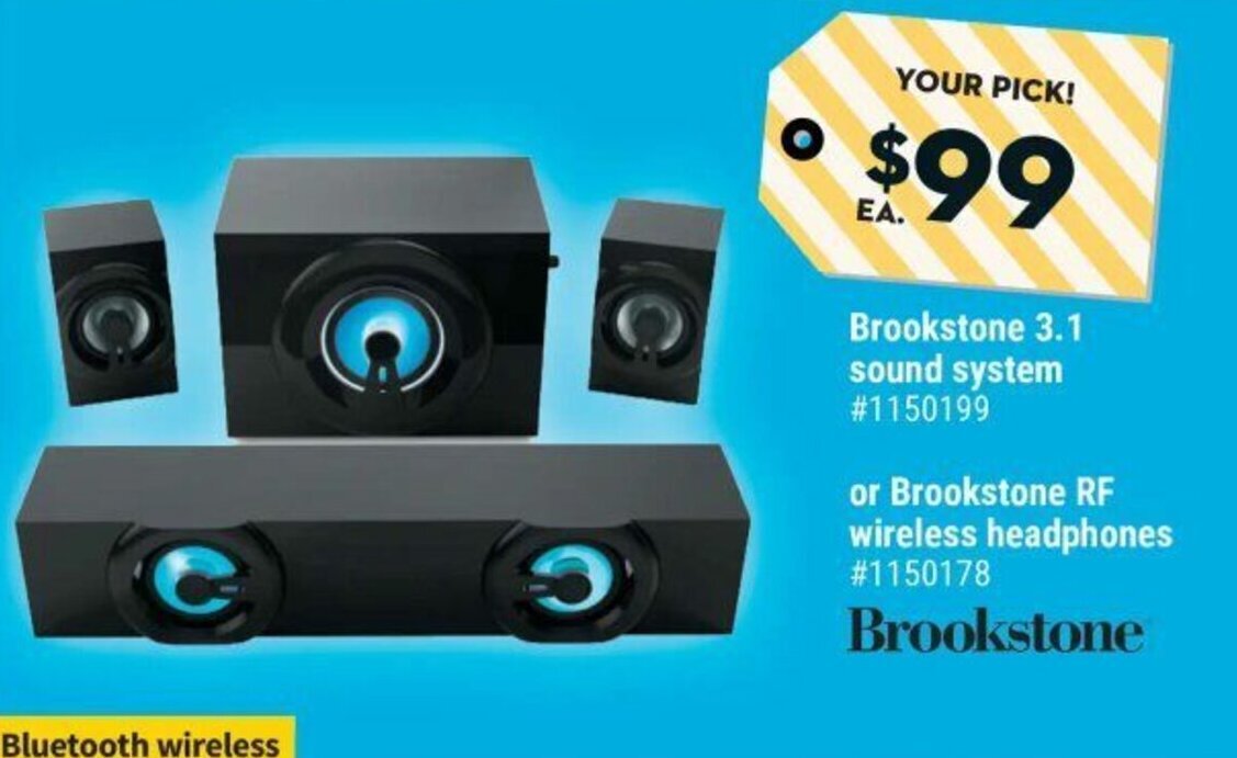 Brookstone 3.1 sound system offer at 
