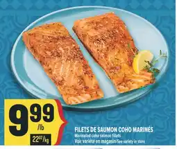 Marché Adonis FILETS DE SAUMON COHO MARINÉS | MARINATED COHO SALMON FILLETS offer