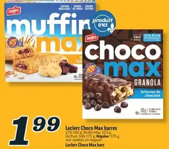 Marché Richelieu Leclerc Choco Max barres | Leclerc Choco Max bars offer