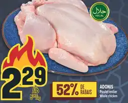 Marché Adonis ADONIS POULET ENTIER | WHOLE CHICKEN offer