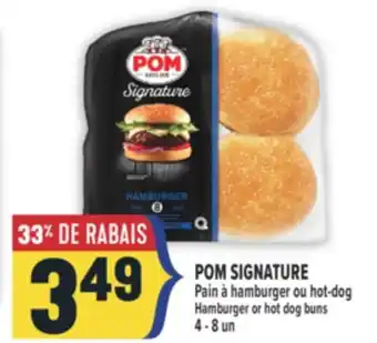 Marché Adonis POM SIGNATURE Pain à hamburger ou hot-dog offer