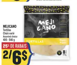 Marché Adonis MEJICANO Tortillas offer