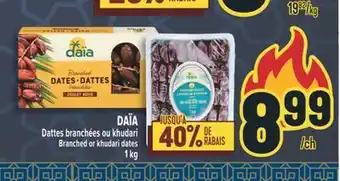 Marché Adonis DAÏA DATTES BRANCHÉES OU KHUDARI BRANCHED OR KHUDARI DATES offer