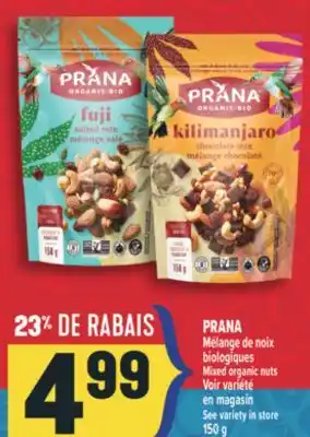 Marché Adonis PRANA MÉLANGE DE NOIX BIOLOGIQUES | MIXED ORGANIC NUTS offer