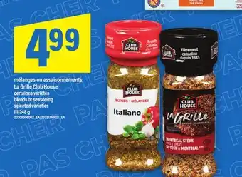 Maxi MÉLANGES OU ASSAISONNEMENTS LA GRILLE CLUB HOUSE | blends or seasoning, 111-248 g offer