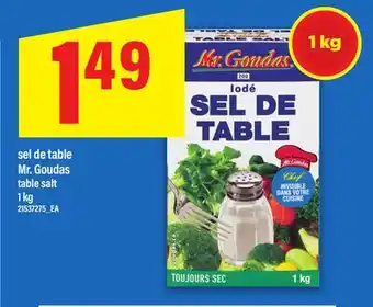 Maxi SEL DE TABLE MR. GOUDAS | TABLE SALT 1 KG offer