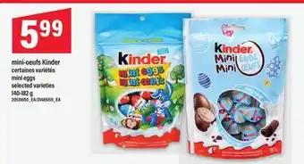 Maxi MINI-OEUFS KINDER | mini eggs, 140-182 g offer