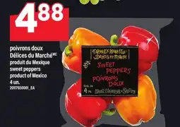 Maxi POIVRONS DOUX DÉLICES DU MARCHÉ | Sweet peppers, 4 un offer