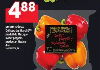 Maxi POIVRONS DOUX DÉLICES DU MARCHÉ | Sweet peppers, 4 un offer