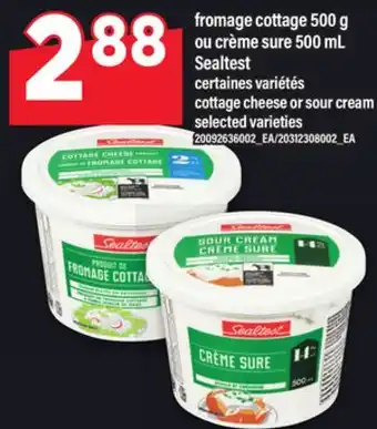 Maxi FROMAGE COTTAGE 500 G OU CRÈME SURE 500 ML SEALTEST | cottage cheese or sour cream offer