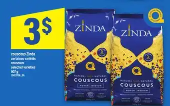 Maxi COUSCOUS ZINDA | Couscous, 907 g offer