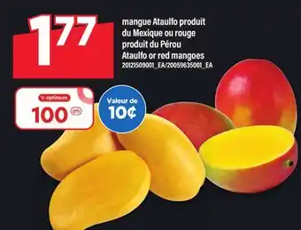 Maxi MANGUE ATAULFO PRODUIT DU MEXIQUE OU ROUGE | Ataulfo or red mangoes offer