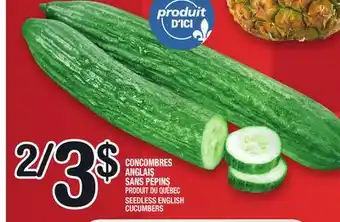 Marche Ami CONCOMBRES ANGLAIS SANS PÉPINS | SEEDLESS ENGLISH CUCUMBERS offer