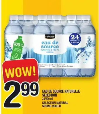 Marche Ami EAU DE SOURCE NATURELLE SELECTION | SELECTION NATURAL SPRING WATER offer